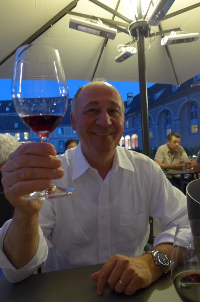 Marc Haeberlin en terrasse © GP
