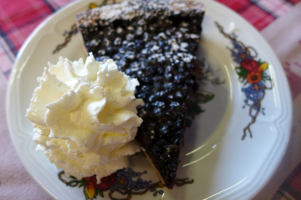 Tarte aux myrtilles © GP