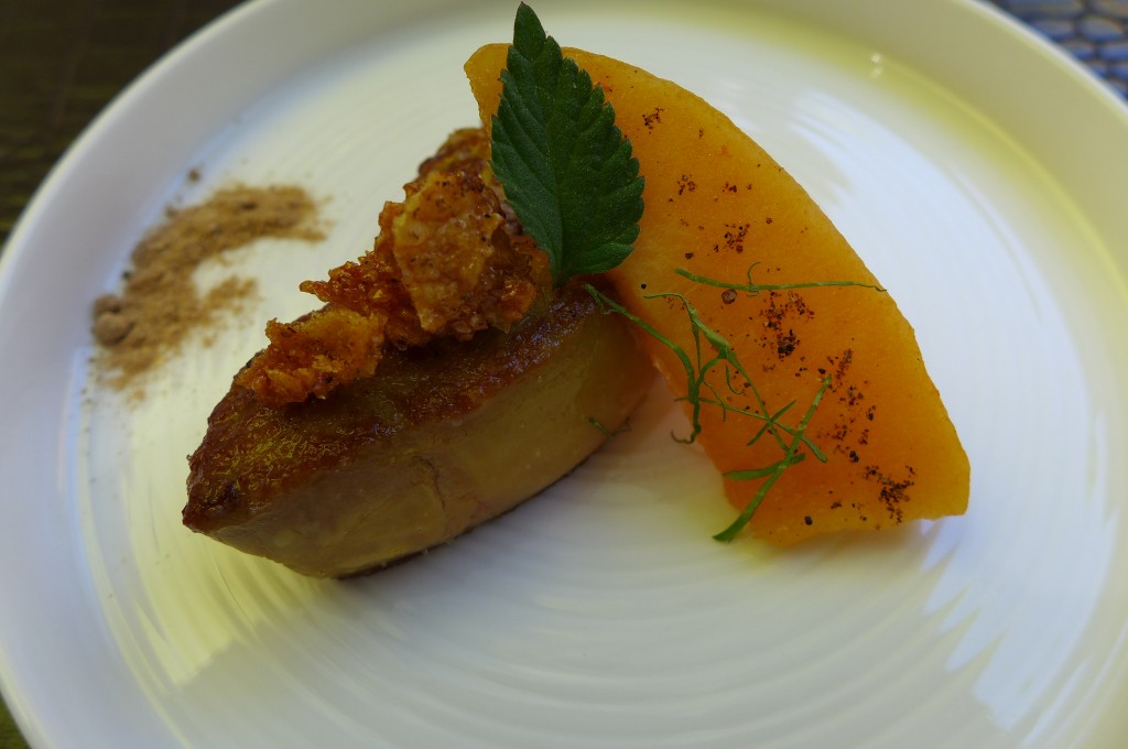 Foie gras chaud au melon © GP
