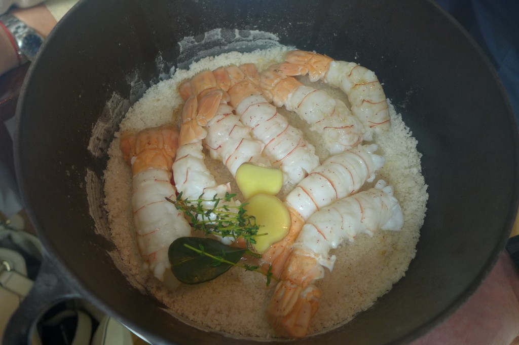 Langoustines en croûte de sel © GP
