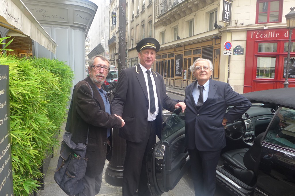 Patrick Rambaud, Bernard Pivot et le voiturier © GP