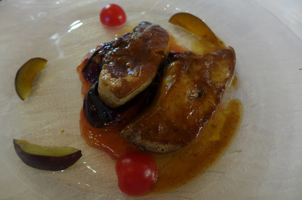 Foie gras poêlé aux quetsches © GP