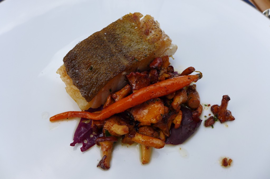 Cabillaud et girolles © GP