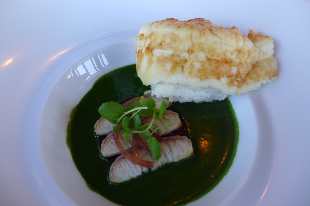 Soufflé d'anguille et cresson © GP