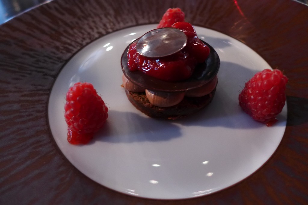 Palet chocolat et framboises © GP