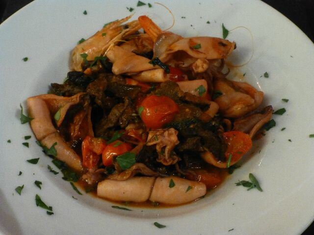 Poelee de supions et gambas © DC
