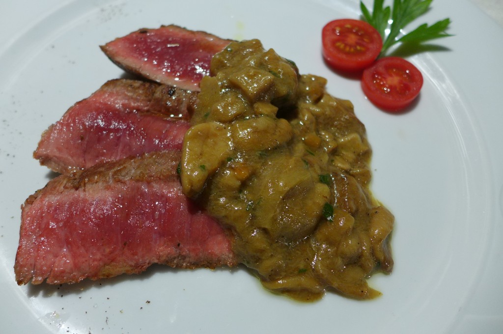 Entrecôte aux cèpes © GP