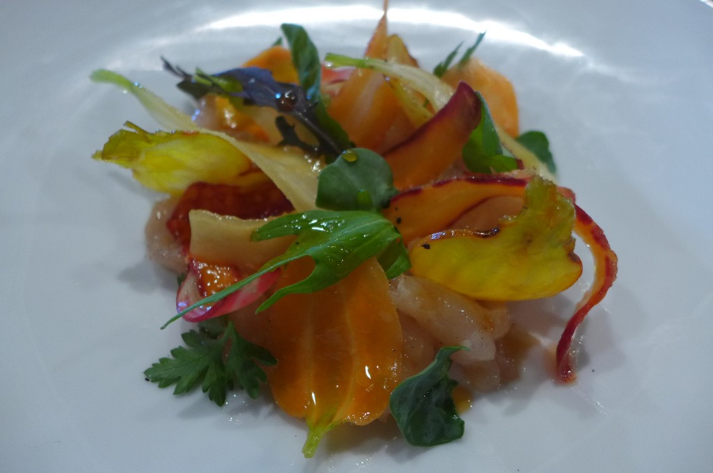 Carpaccio de maigre et carottes © GP