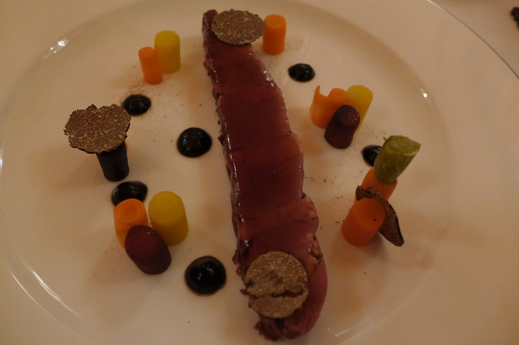 Aiguillettes de canard et foie gras © GP