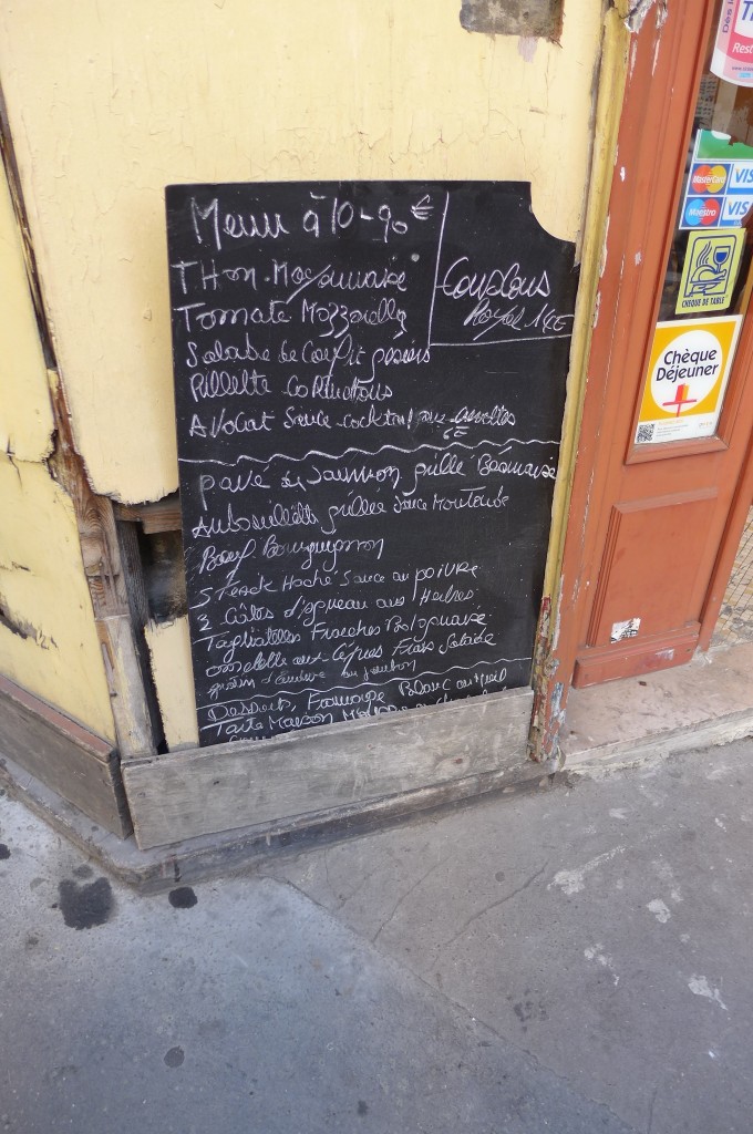 L'ardoise du jour © GP