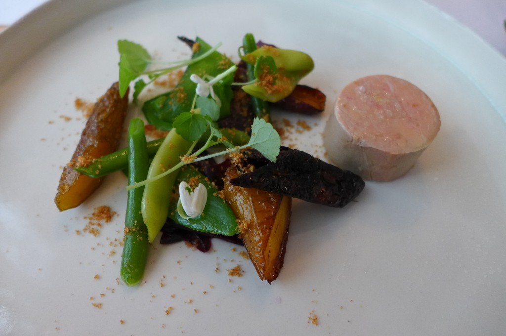 Foie gras et jeunes carottes © GP