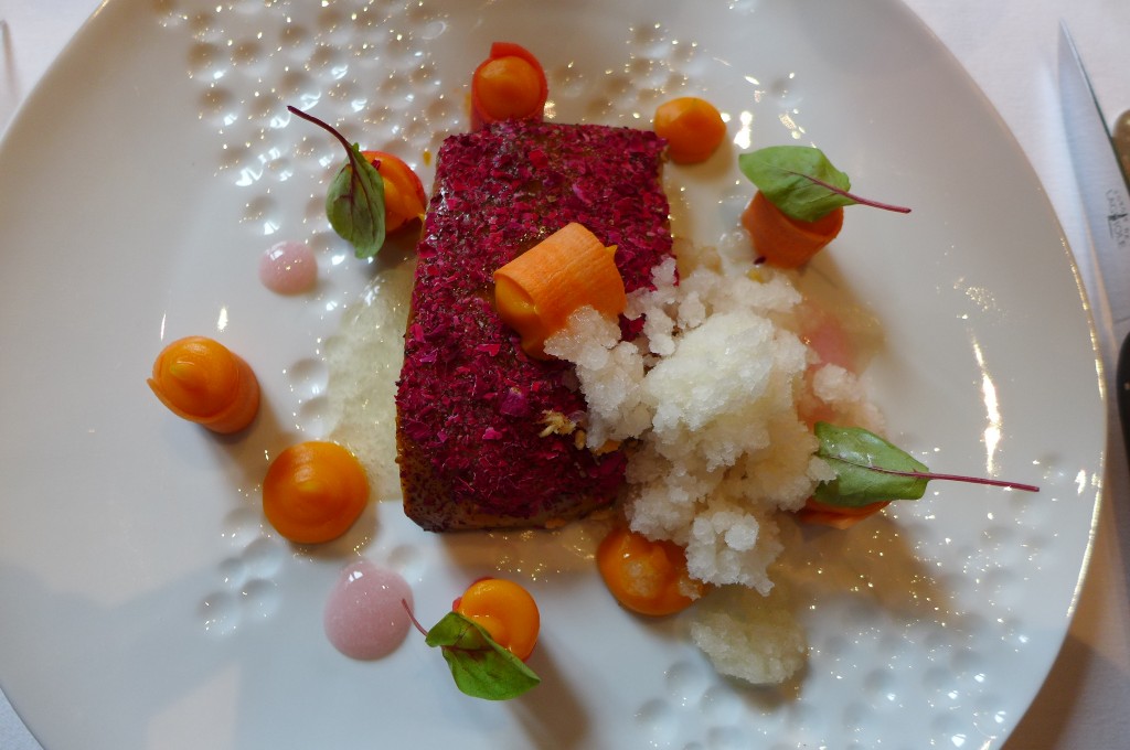 Foie gras pané à la rose © GP