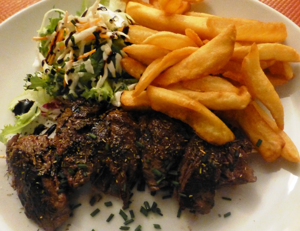 Brochette d'onglet à la plancha © SK