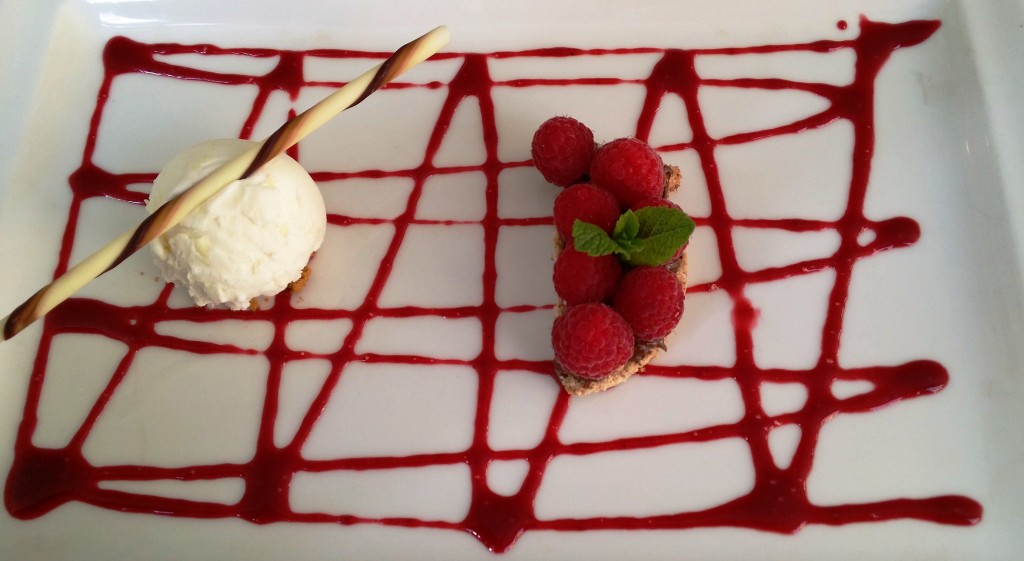 Recomposition d'un petit beurre Nutella et framboise © SK