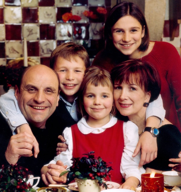 En famille en 2002 (Bastien, entre Bernard et Bérangère) © DR