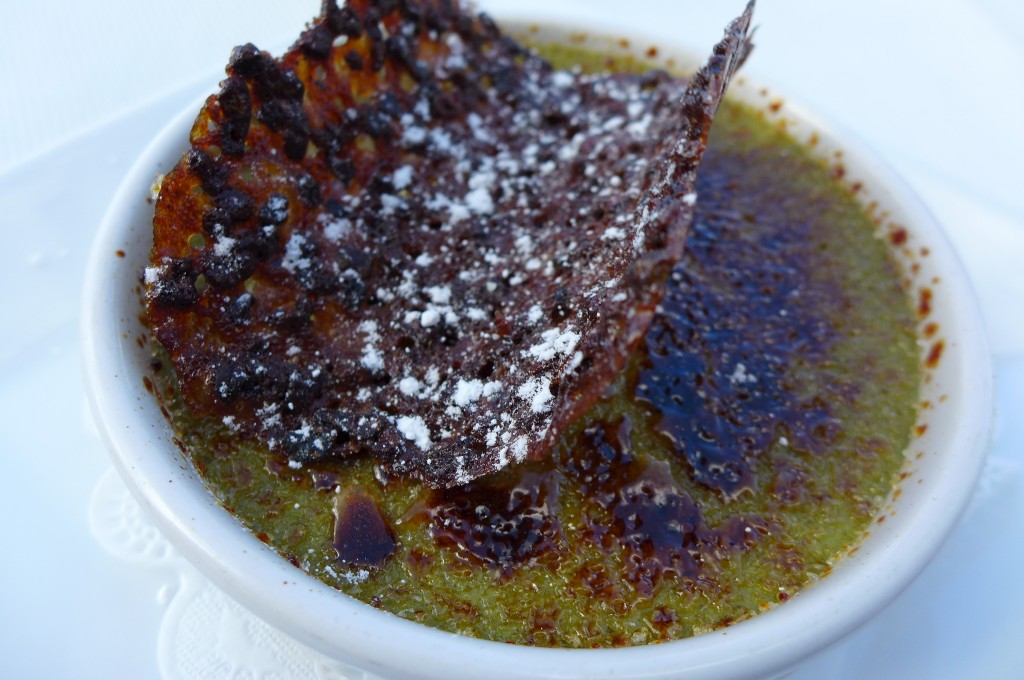 Crème brûlée à la pistache © GP