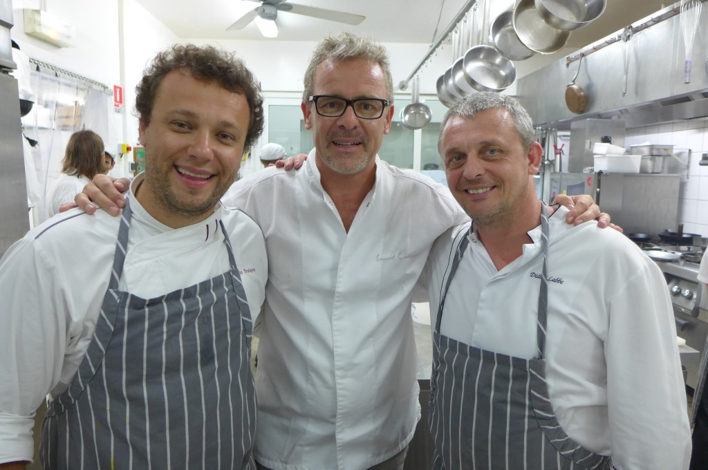 Thomas Troigros, Laurent Cantineaux et le second de Thomas, Philippe Labbé © GP