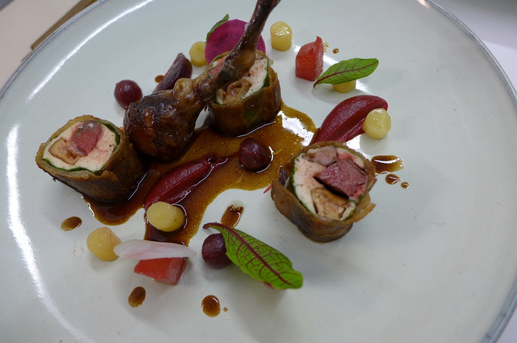 Pigeon farci au foie gras © GP