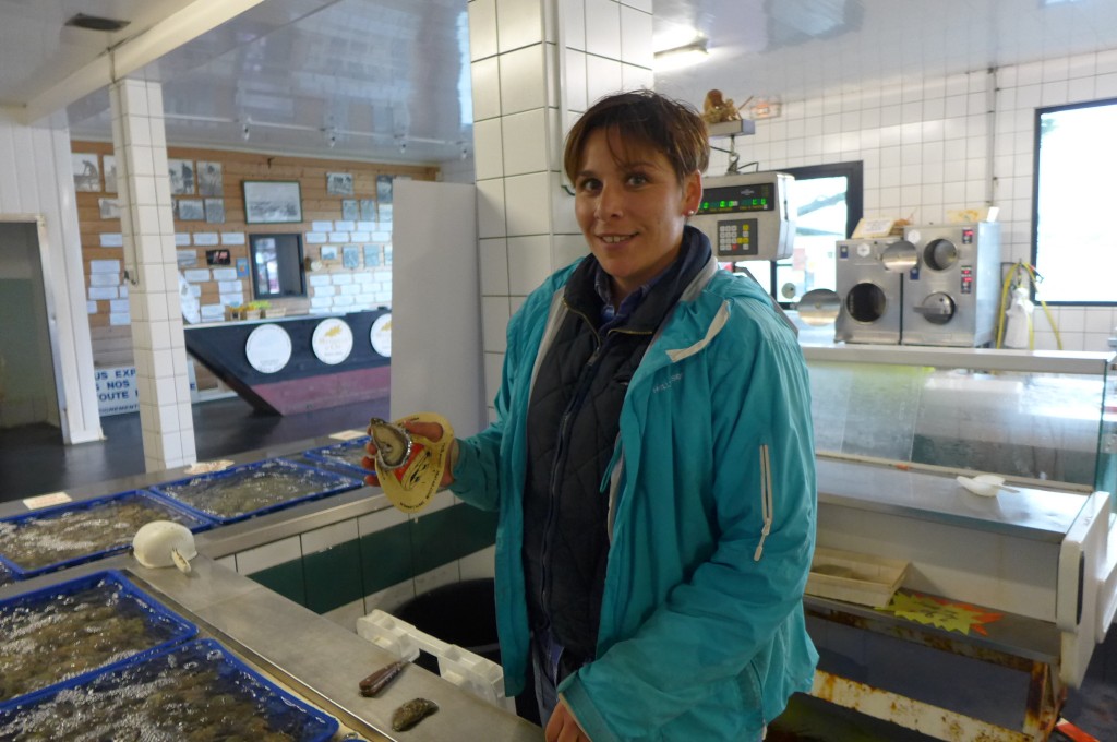 Caroline Madec et les huîtres © GP