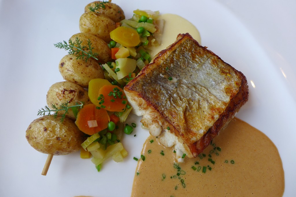 Merlu au coulis de langoustine © GP