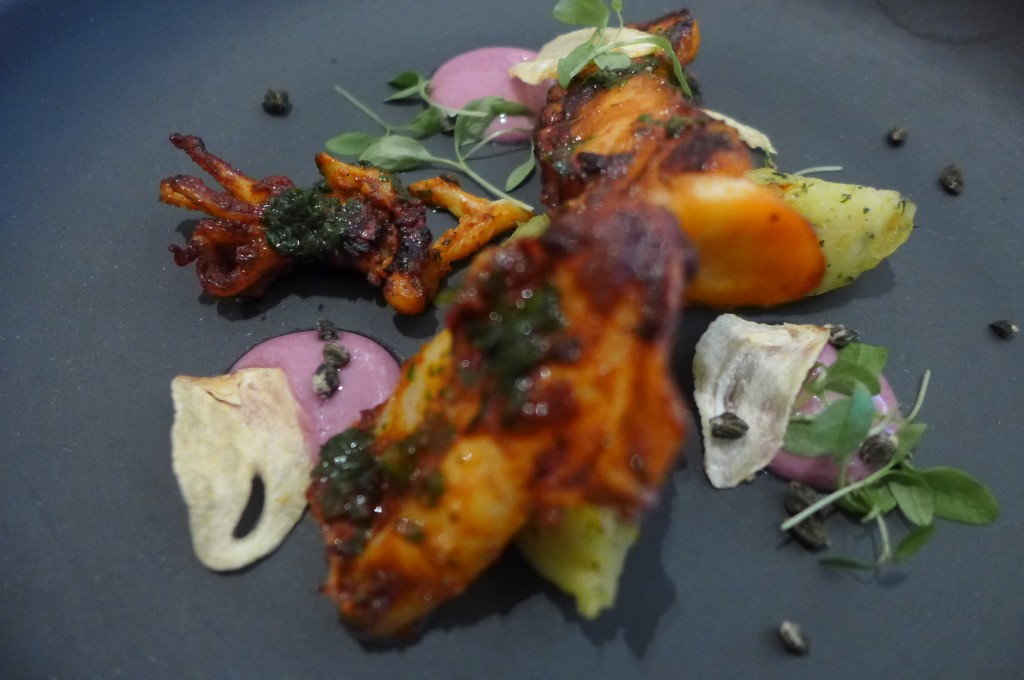 Brochette de poulpe et encornet © GP