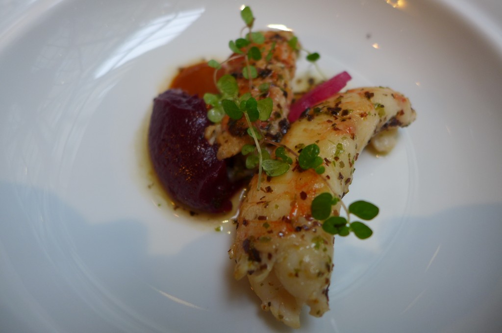 Langoustine et betterave © GP