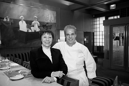 Maguy Le Coze et le chef Eric Ripert © Maurice Rougemont