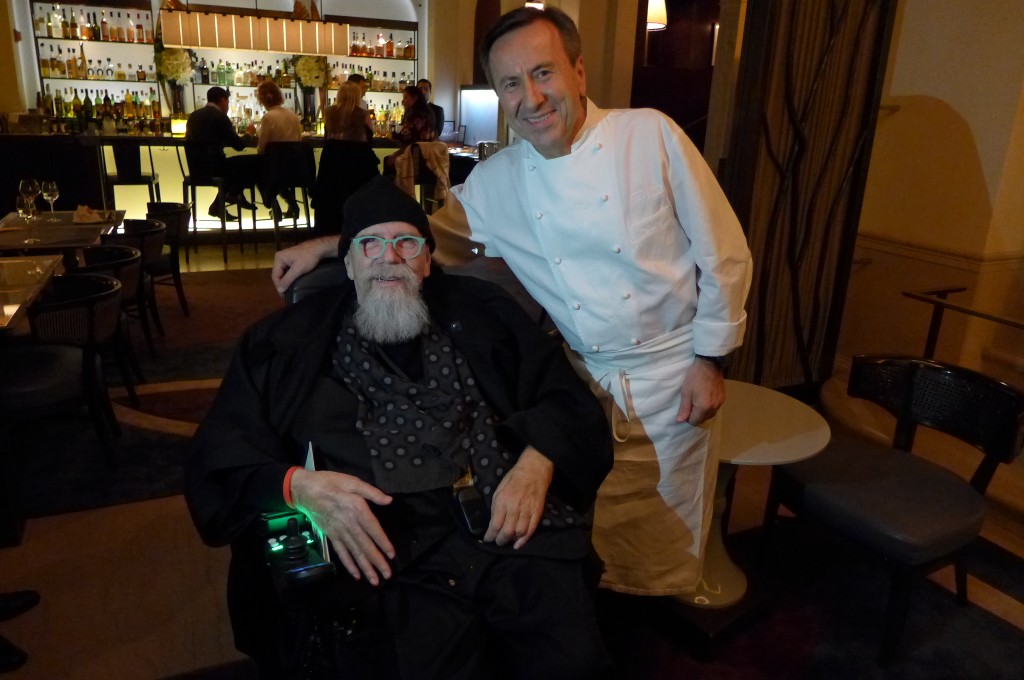 Chuck Close et Daniel Boulud © GP