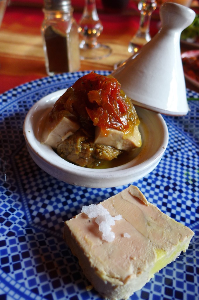 Tagine makfoul au foie gras © GP