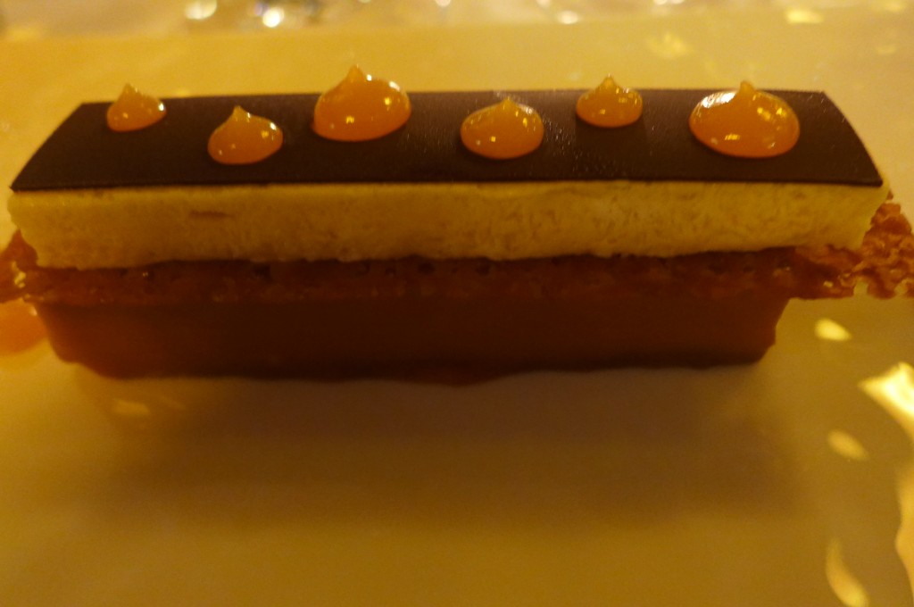 Finger chocolat au lait et parfait glacé à la belle Sandrine © GP
