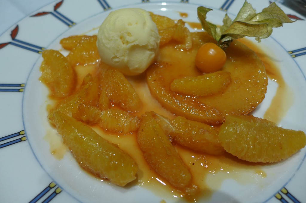 Cruchade et salade d'oranges © GP