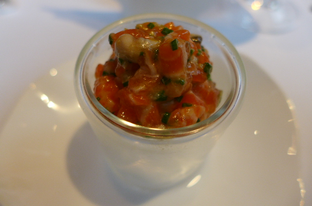 Tartare de truite et huître © GP
