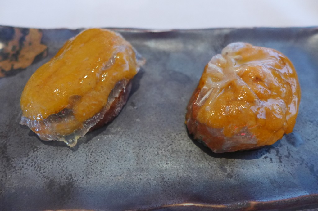 Toast d'oursin au lard de Colonnata © GP