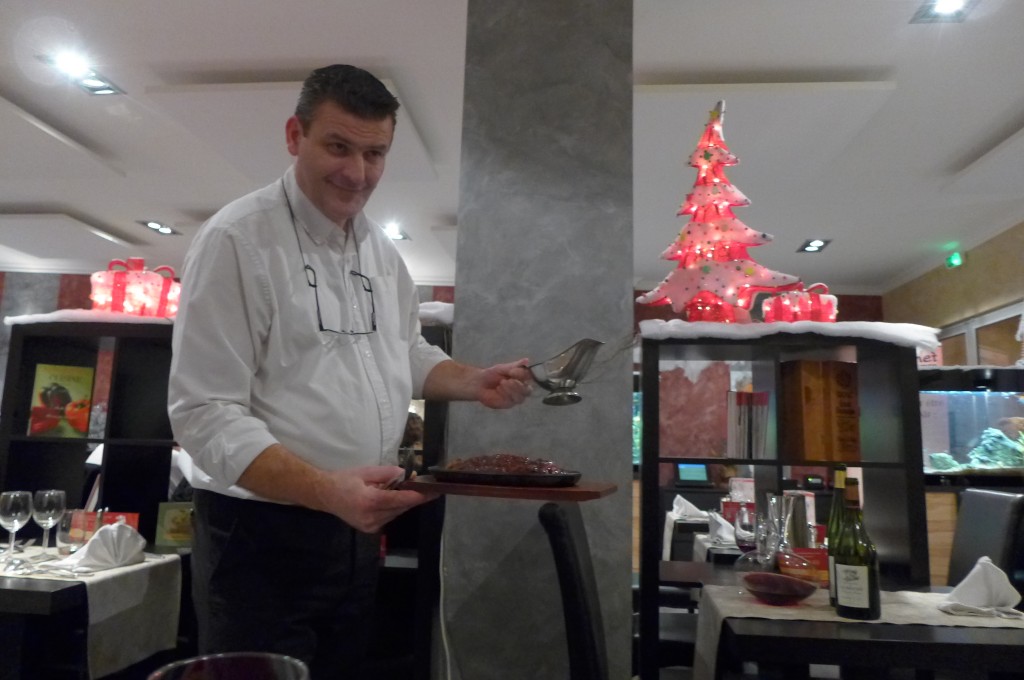 Service du  canard  