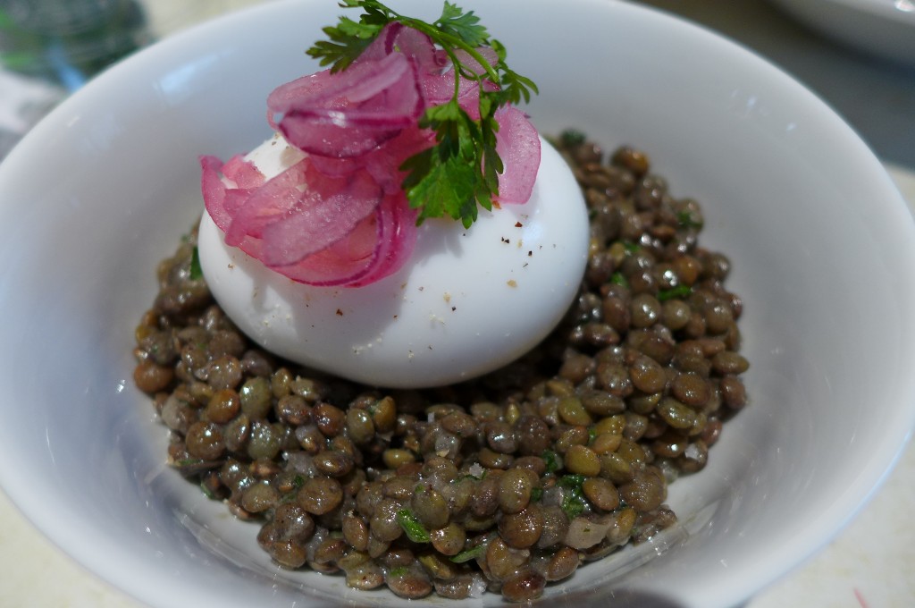 Oeuf mollet et vinaigrette moutardée © GP