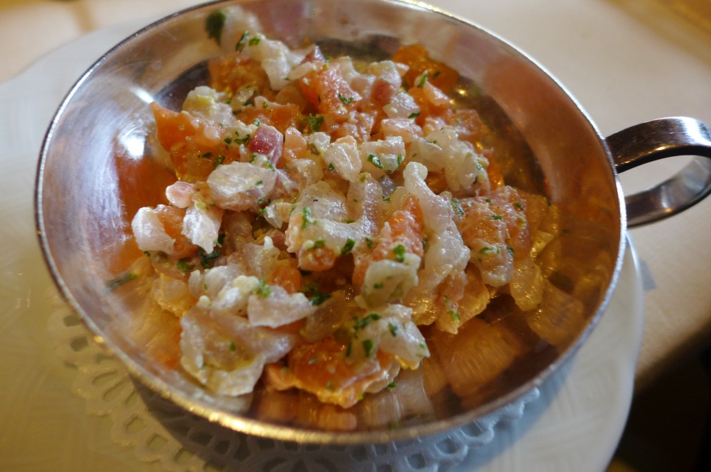 Tartare de bar et de saumon © GP