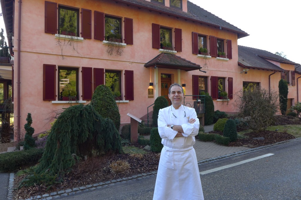 Philippe Labbé devant l'Arnsbourg © GP