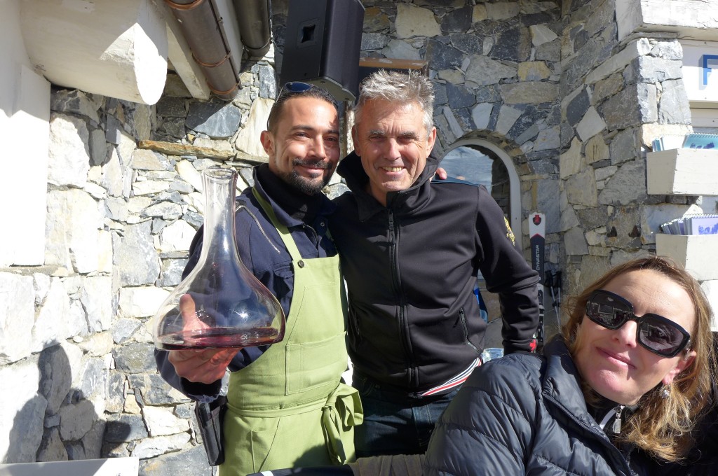 Luc Reversade et le sommelier © GP