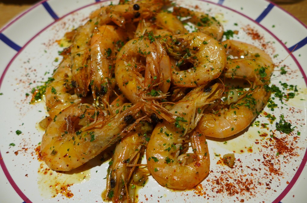 Crevettes sautées à l'ail © GP