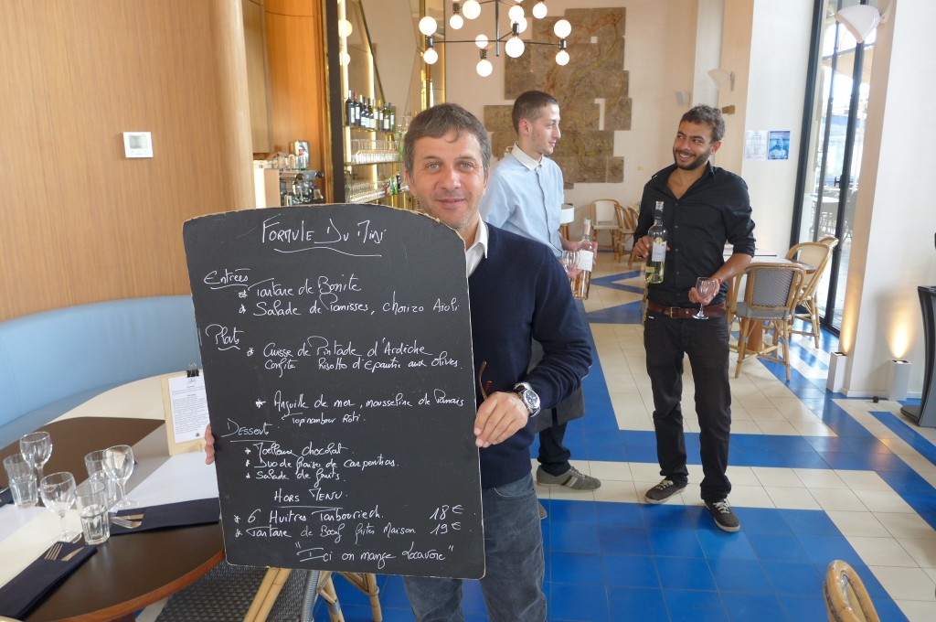 Michel Ankri et le service © GP