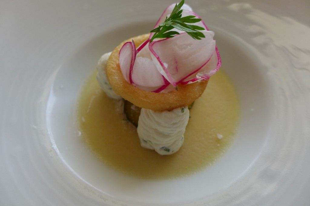 Panna cotta au jambon et "fradis beurre" © GP
