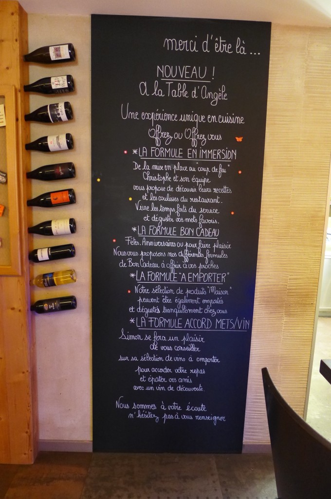 Sur l'ardoise du jour © GP