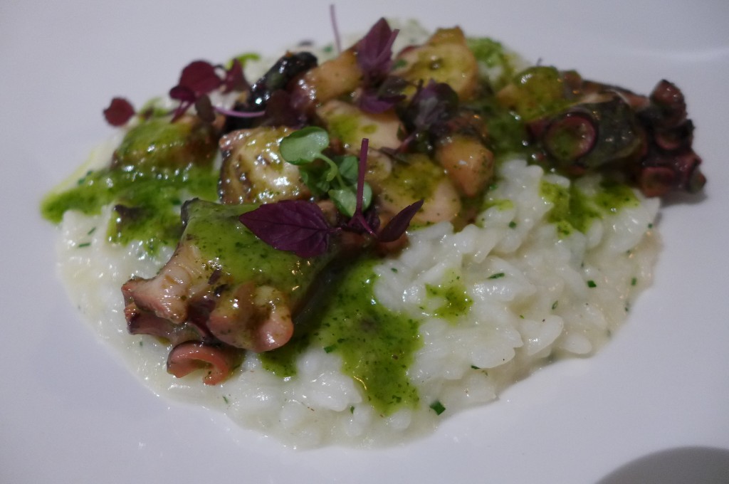 Poulpe et risotto © GP