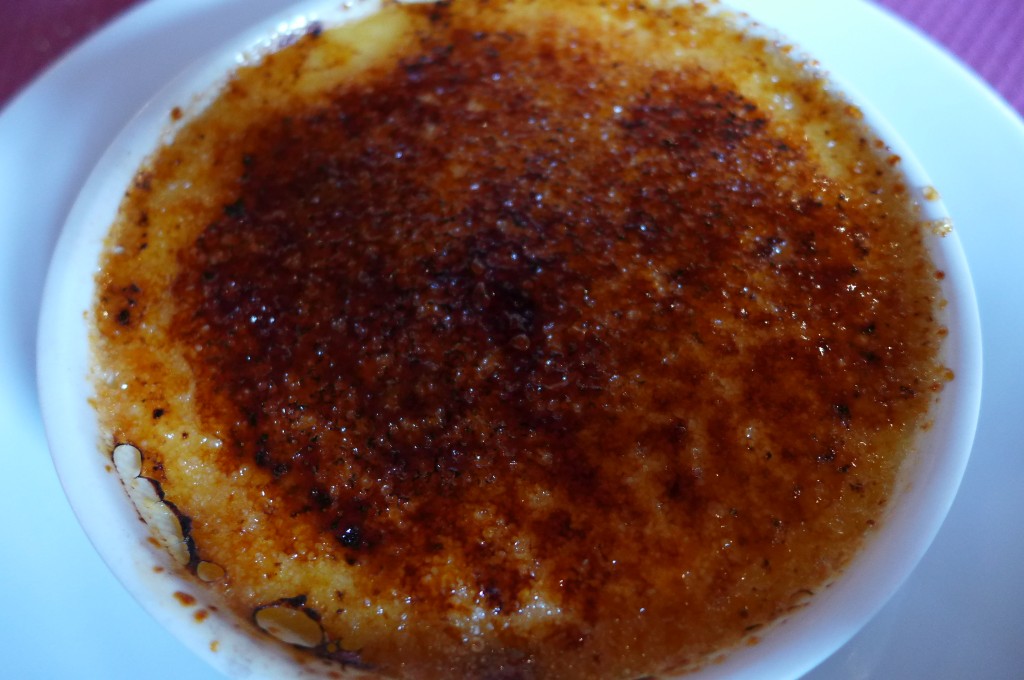 Crème brûlée à la rhubarbe © GP