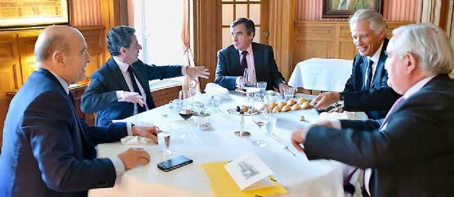 Juppé, Sarkozy, Fillon, Villepin, Raffarin © Sebastien Valente
