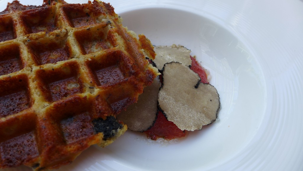 Gaufre et tomate confite © GP
