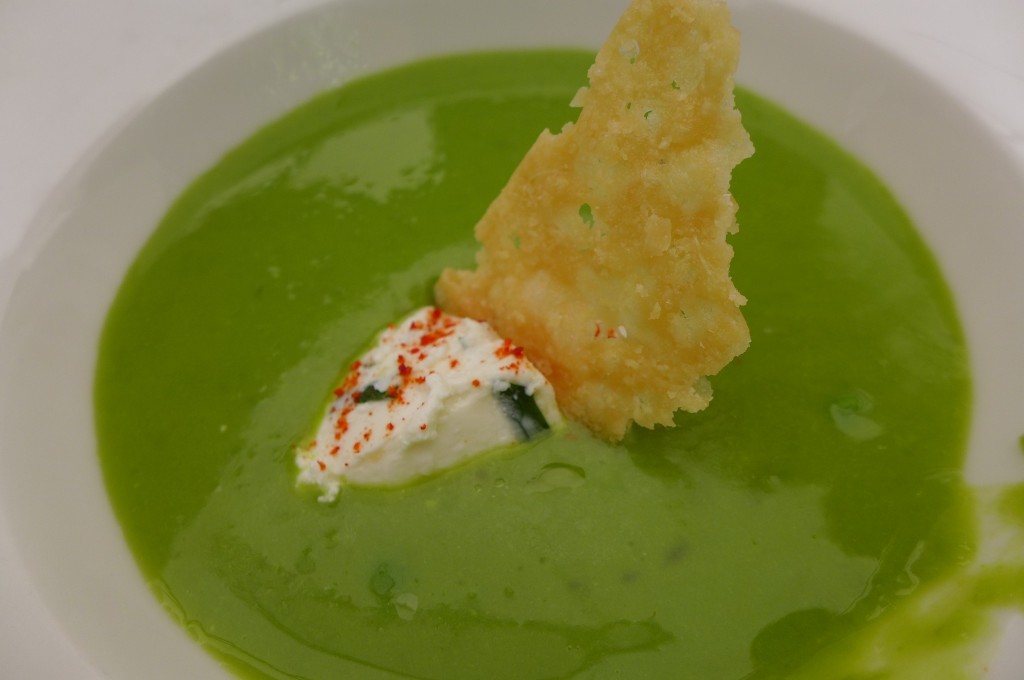 Velouté froid de petits pois © GP