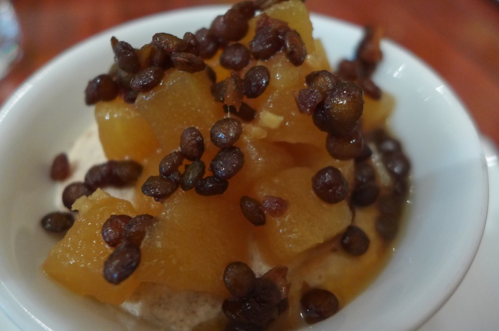 Poire et pralin © GP