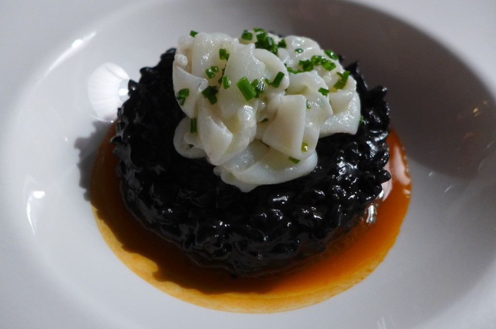 Risotto à l'encre et papardelle de seiches © GP