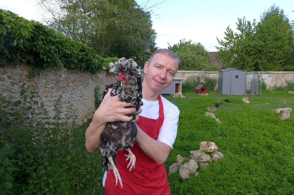 Laurent et la poule de Houdan © GP